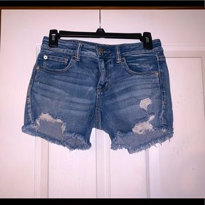 these shorts are from american eagle and size 4